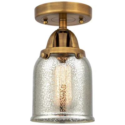 Innovations Lighting Nouveau 2 Bell 5" Led Semi-flush Mount - Brass - Silver Plated Mercury