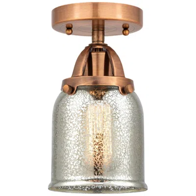 Innovations Lighting Nouveau 2 Bell 5" Led Semi-flush Mount - Copper - Silver Plated Mercur