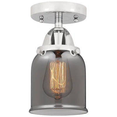 Innovations Lighting Nouveau 2 Bell 5" Led Semi-flush Mount - Polished Chrome - Plated Smok
