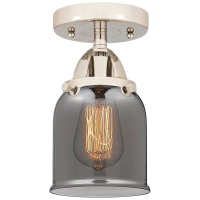 Innovations Lighting Nouveau 2 Bell 5" Led Semi-flush Mount - Polished Nickel - Plated Smok