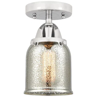 Innovations Lighting Nouveau 2 Bell 5" Semi-flush Mount - Chrome - Silver Plated Mercury