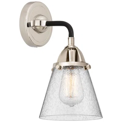 Innovations Lighting Nouveau 2 Cone 6" Incandescent Sconce - Black Nickel Finish - Seedy Sh