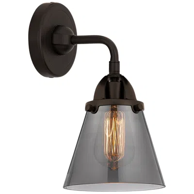 Innovations Lighting Nouveau 2 Cone 6" Incandescent Sconce - Bronze Finish - Plated Smoke S