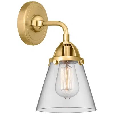 Innovations Lighting Nouveau 2 Cone 6" Incandescent Sconce - Gold Finish - Clear Shade