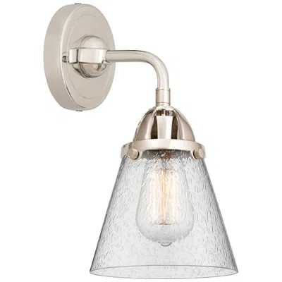 Innovations Lighting Nouveau 2 Cone 6" Led Sconce - Nickel Finish - Seedy Shade