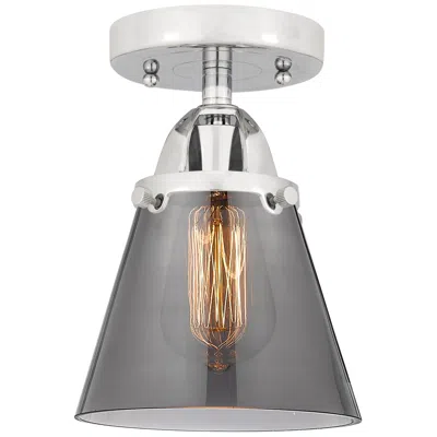 Innovations Lighting Nouveau 2 Cone 6" Led Semi-flush Mount - Polished Chrome - Plated Smok