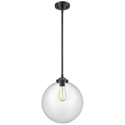 Innovations Lighting Nouveau Beacon 12" Wide Bronze Stem Hung Mini Pendant W/ Clear Shade