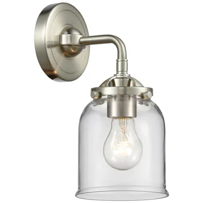 Innovations Lighting Nouveau Bell 9" High Brushed Satin Nickel Sconce W/ Clear Shade