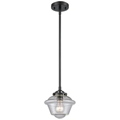 Innovations Lighting Nouveau Oxford 7.5" Wide Bronze Stem Hung Mini Pendant W/ Seedy Shade
