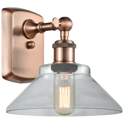 Innovations Lighting Orwell 8" Antique Copper Sconce W/ Clear Shade