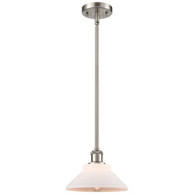 Innovations Lighting Orwell 8" Brushed Satin Nickel Mini Pendant W/ Matte White Shade