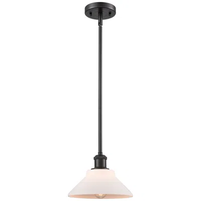 Innovations Lighting Orwell 8" Oil Rubbed Bronze Mini Pendant W/ Matte White Shade