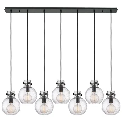 Innovations Lighting Owego 36.88" Wide 5 Light Polished Nickel Linear Pendant With Clear Sh