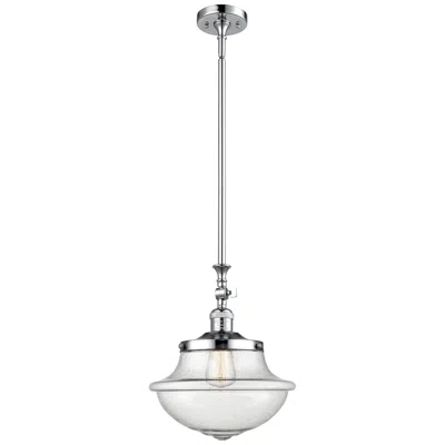 Innovations Lighting Oxford 11 3/4"w Polished Chrome Mini Pendant W/ Seedy Shade