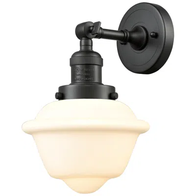 Innovations Lighting Oxford 7.5" 8" Led Sconce - Bronze Finish - Matte White Shade