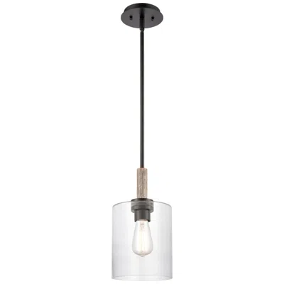 Innovations Lighting Paladin 7" Matte Black Mini Pendant W/ Clear Shade