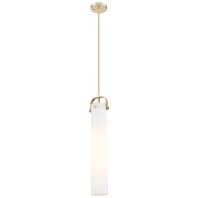 Innovations Lighting Pilaster - 1 Light - 4 Inch Glass - Champagne Bronze - Sconce In Brown
