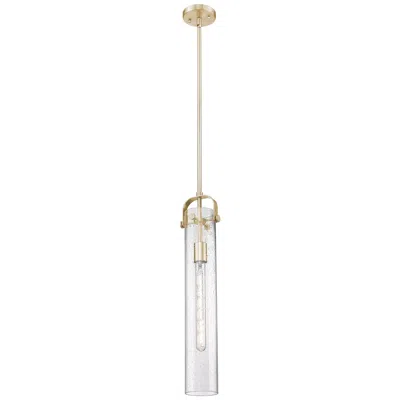 Innovations Lighting Pilaster - 1 Light - 4 Inch Glass - Champagne Bronze - Sconce In Gold