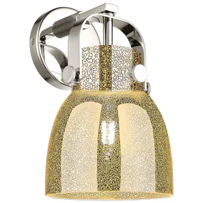 Innovations Lighting Pilaster Ii Bell 10"h Polished Nickel Wall Sconce With Mercury Shade