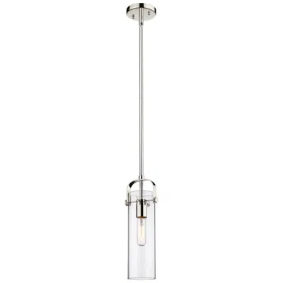 Innovations Lighting Pilaster Ii Cylinder 5" Wide Polished Nickel Mini Pendant