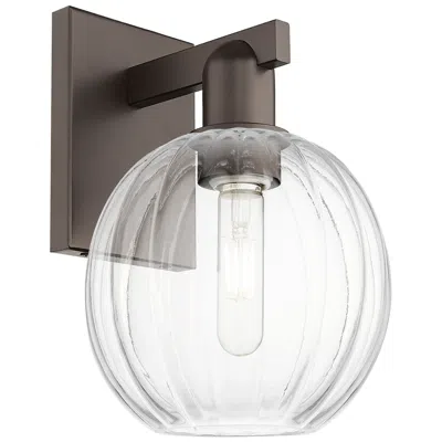 Innovations Lighting Preston 11.75"h Oil Rubbed Bronze Wall Sconce With Clear Globe Shade