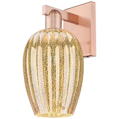 Innovations Lighting Preston 13.5" High Antique Copper Wall Sconce With Mercury Flute Shade