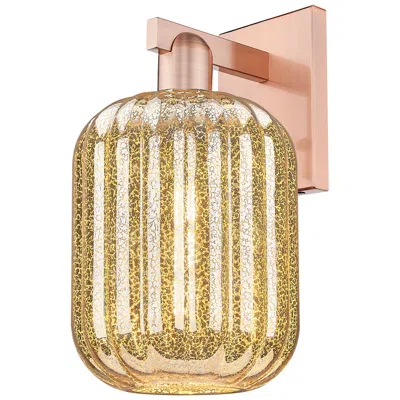 Innovations Lighting Preston 13.5" High Antique Copper Wall Sconce With Mercury Jar Shade