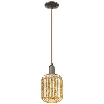 Innovations Lighting Preston 7"w Oil Rubbed Bronze Cord Mini Pendant With Mercury Jar Shade