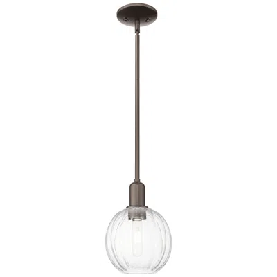 Innovations Lighting Preston 7"w Oil Rubbed Bronze Stem Mini Pendant With Clear Globe Shade