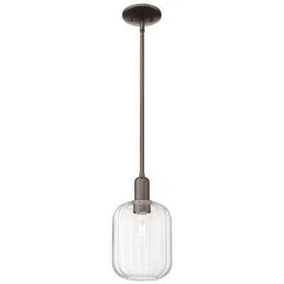 Innovations Lighting Preston 7"w Oil Rubbed Bronze Stem Mini Pendant With Clear Jar Shade