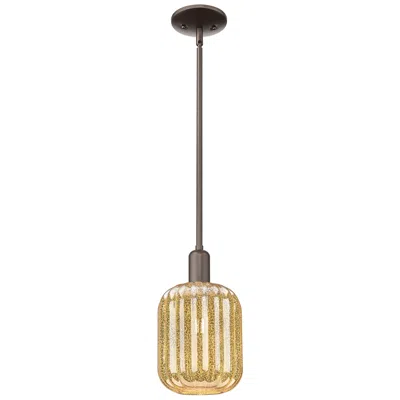 Innovations Lighting Preston 7"w Oil Rubbed Bronze Stem Mini Pendant With Mercury Jar Shade