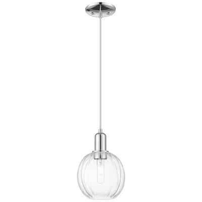 Innovations Lighting Preston 7"w Polished Chrome Cord Mini Pendant With Clear Globe Shade