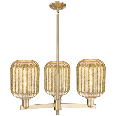 Innovations Lighting Preston Cylinder - 3 Light - 18 Inch - Champagne Bronze - Island Light In Brown