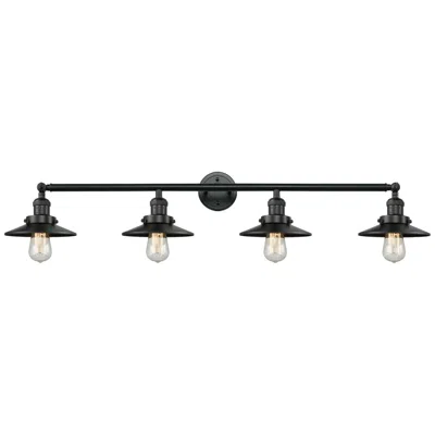 Innovations Lighting Railroad 44" Wide Matte Black 4-light Led Vanity Bath Light