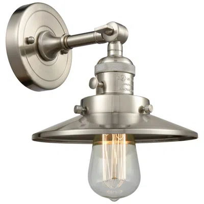 Innovations Lighting Railroad 8" Brushed Satin Nickel Sconce