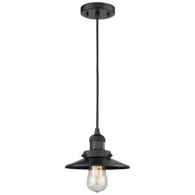 Innovations Lighting Railroad Mini Pendant Matte Black