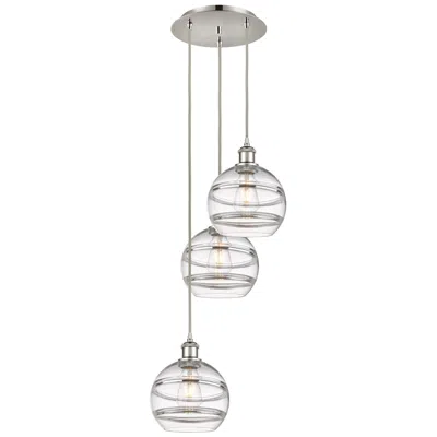 Innovations Lighting Rochester 14 1/2"w Polished Nickel And Clear Glass Multi-light Pendant