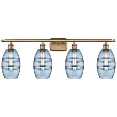 Innovations Lighting Rochester 4-light Vanity Light W/ Blue Shade