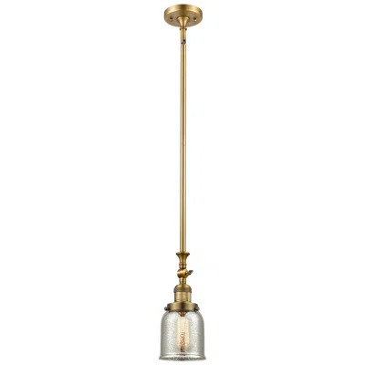 Innovations Lighting Small Bell 5" Brushed Brass Tiltable Mini Pendant W/ Mercury Shade