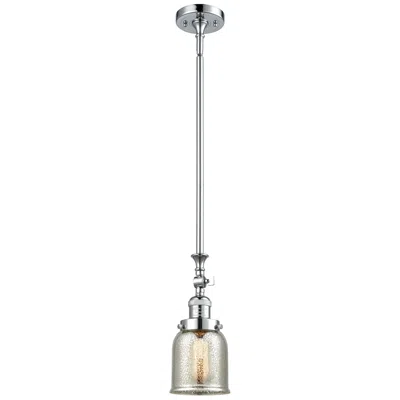 Innovations Lighting Small Bell 5" Chrome Tiltable Mini Pendant W/ Silver Plated Mercury Sh