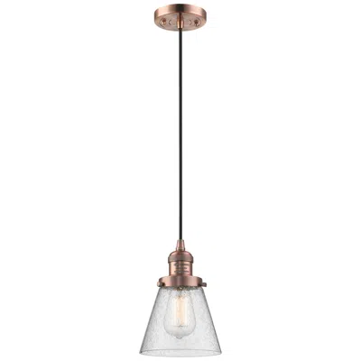 Innovations Lighting Small Cone Mini Pendant Antique Copper