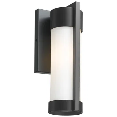 Innovations Lighting Stratford 10" Matte Black Coastal Outdoor Sconce With White Glass In Gray