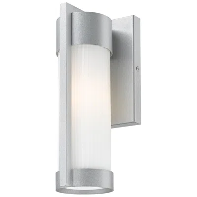 Innovations Lighting Stratford 10" Silver Coastal Outdoor Sconce With Striped White Glass