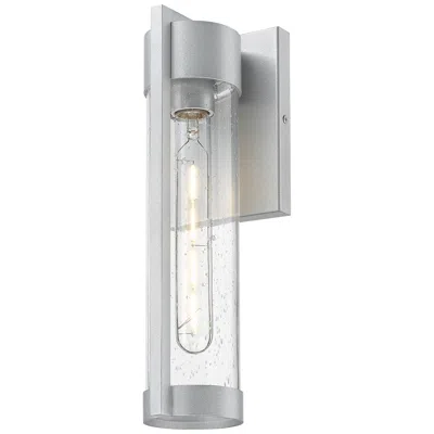 Innovations Lighting Stratford 13" Silver Coastal Outdoor Sconce With Seeded Glass