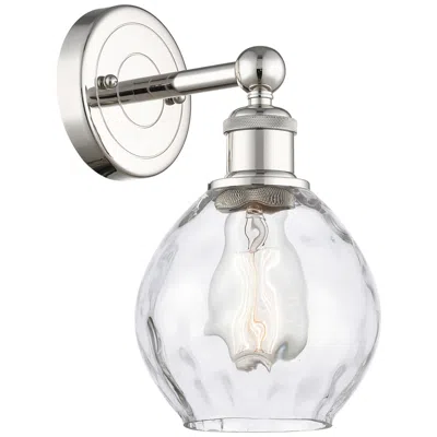 Innovations Lighting Waverly 11"high Polished Nickel Sconce With Clear Shade