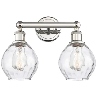 Innovations Lighting Waverly 15" Wide 2 Light Polished Nickel Bath Vanity Light With Clear