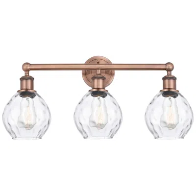Innovations Lighting Waverly 24" Wide 3 Light Antique Copper Bath Vanity Light With Clear S
