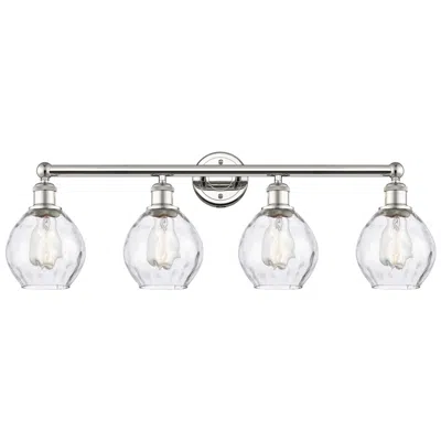 Innovations Lighting Waverly 33" Wide 4 Light Polished Nickel Bath Vanity Light With Clear