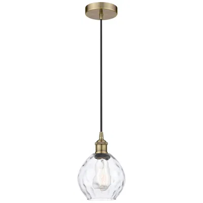 Innovations Lighting Waverly 6" Antique Brass Mini Pendant