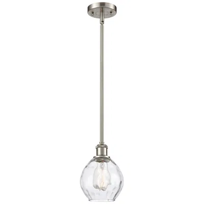 Innovations Lighting Waverly 6" Led Mini Pendant - Brushed Satin Nickel - Clear Shade
